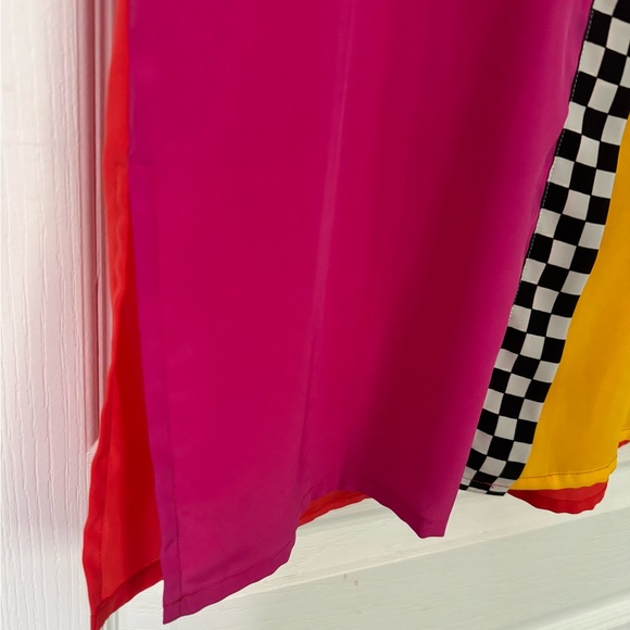 Authentic Vintage Colour Block Checkerboard Button Up - Picture 6 of 6